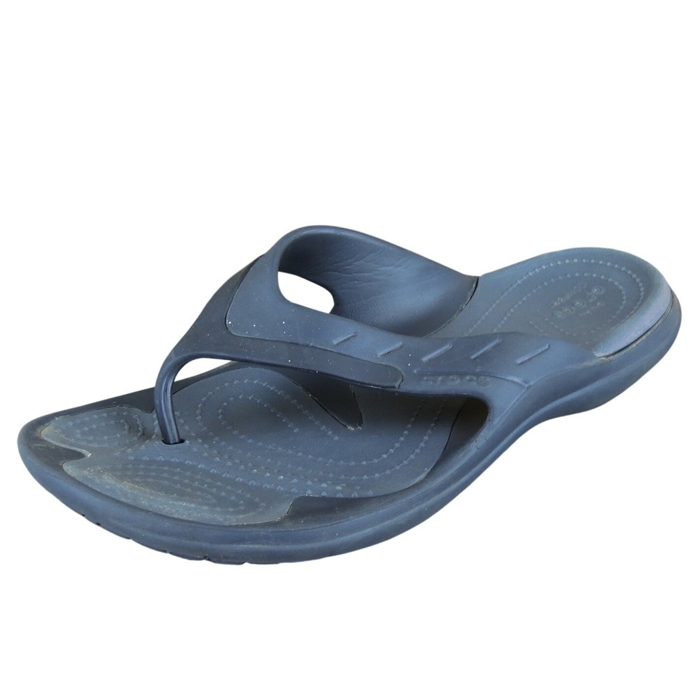 Crocs Men Modi‎ Flip Flop Black Synthetic Size 9 Medium  Used 2025